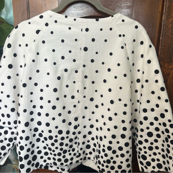 Emma G Polkadot Button Embellished Jacket Size Large - Picture 7 of 7